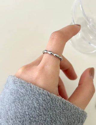 Surgical Steel Piece Fashion Ring Starlight Cubic Bold Daily