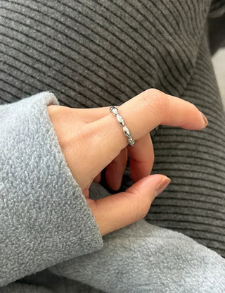 Surgical Steel Piece Fashion Ring Starlight Cubic Bold Daily