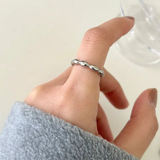 Surgical Steel Piece Fashion Ring Starlight Cubic Bold Daily