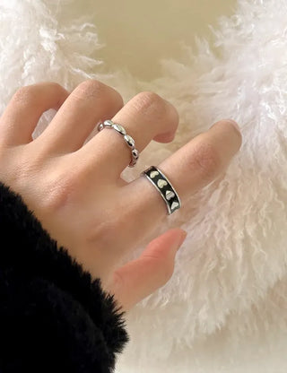 Surgical Steel Piece Fashion Ring Starlight Cubic Bold Daily