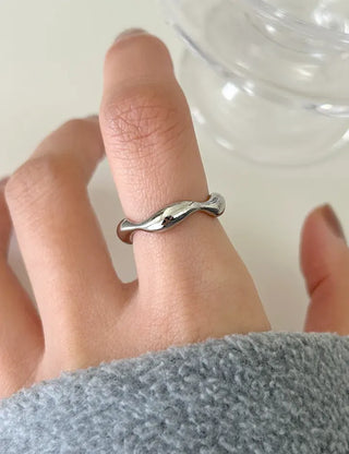 Surgical Steel Piece Fashion Ring Starlight Cubic Bold Daily