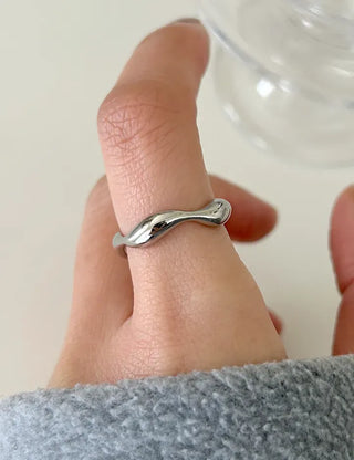 Surgical Steel Piece Fashion Ring Starlight Cubic Bold Daily