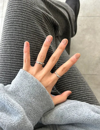 Surgical Steel Piece Fashion Ring Starlight Cubic Bold Daily