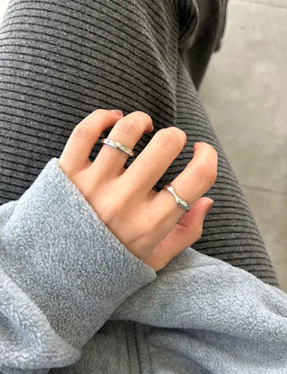 Surgical Steel Piece Fashion Ring Starlight Cubic Bold Daily