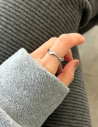 Surgical Steel Piece Fashion Ring Starlight Cubic Bold Daily