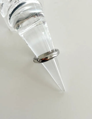Surgical Steel Piece Fashion Ring Starlight Cubic Bold Daily