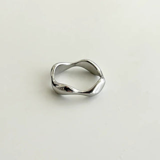 Surgical Steel Piece Fashion Ring Starlight Cubic Bold Daily