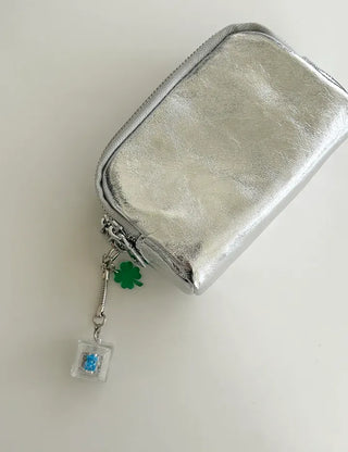 Four-leaf clover keycap keyring LED single-socket keyboard key holder gift luck