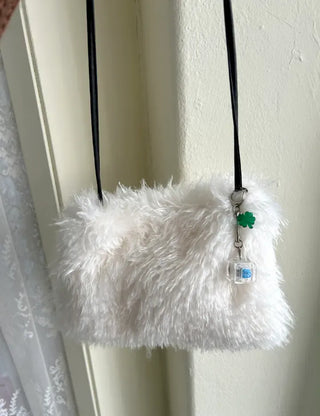 Four-leaf clover keycap keyring LED single-socket keyboard key holder gift luck