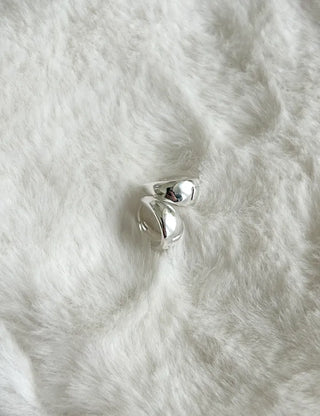 Silver 925 One-Touch Hoop Earrings Mini Silver Simple Daily
