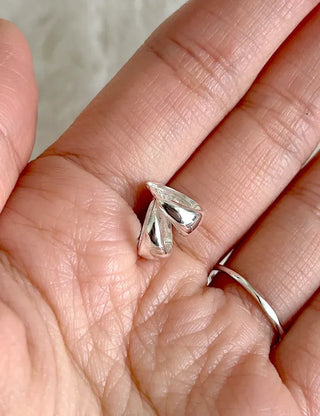 Silver 925 One-Touch Hoop Earrings Mini Silver Simple Daily
