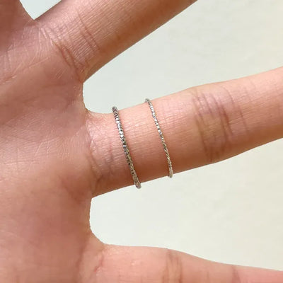 925 Sterling Silver Thin Ring, Basic Daily Layering Ring, Sterling Silver