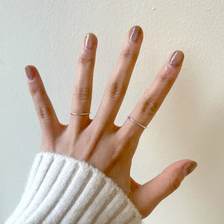 925 Sterling Silver Thin Ring, Basic Daily Layering Ring, Sterling Silver