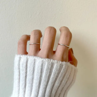 925 Sterling Silver Thin Ring, Basic Daily Layering Ring, Sterling Silver