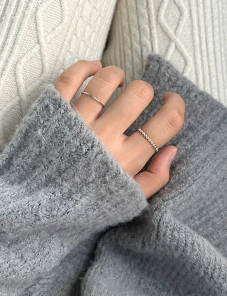925 Sterling Silver Thin Ring, Basic Daily Layering Ring, Sterling Silver