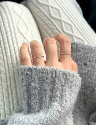 925 Sterling Silver Thin Ring, Basic Daily Layering Ring, Sterling Silver