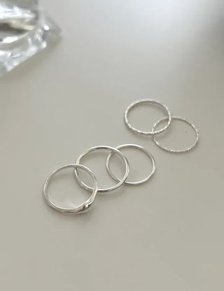 925 Sterling Silver Thin Ring, Basic Daily Layering Ring, Sterling Silver