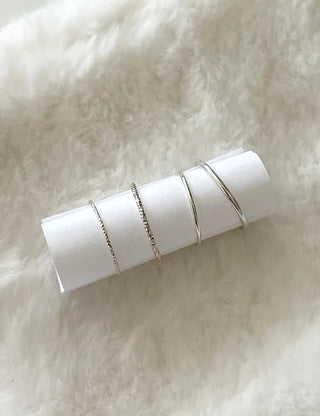 925 Sterling Silver Thin Ring, Basic Daily Layering Ring, Sterling Silver