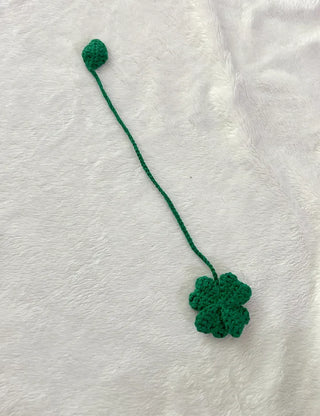 Handmade four-leaf clover bag charm bag keyring bookmark strap decoration