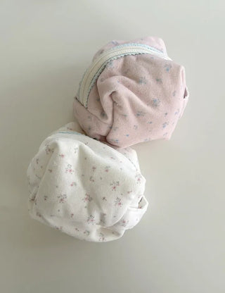 Mini Flower Microfiber Pouch Coin Purse Keyring Cosmetics