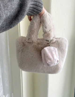 Mini Flower Microfiber Pouch Coin Purse Keyring Cosmetics