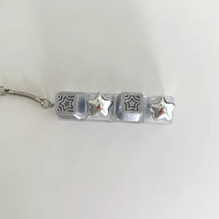 Star Keycap Keyring LED Star Pocket Keyboard Keyholder