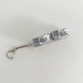 Star Keycap Keyring LED Star Pocket Keyboard Keyholder