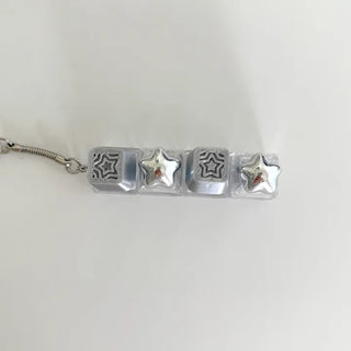 Star Keycap Keyring LED Star Pocket Keyboard Keyholder