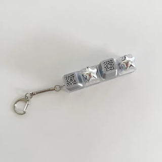Star Keycap Keyring LED Star Pocket Keyboard Keyholder