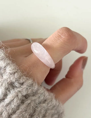 Radiant Glossy Acrylic Ring Formica Bold Fashion Spring Woman