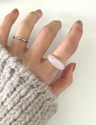 Radiant Glossy Acrylic Ring Formica Bold Fashion Spring Woman
