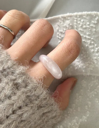 Radiant Glossy Acrylic Ring Formica Bold Fashion Spring Woman