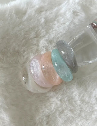 Radiant Glossy Acrylic Ring Formica Bold Fashion Spring Woman