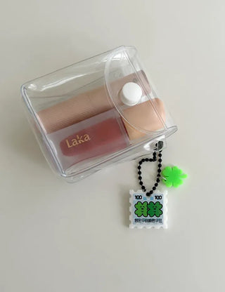 Stamp Keyring Four-Leaf Clover Keyholder Lucky Phone Strap Couple