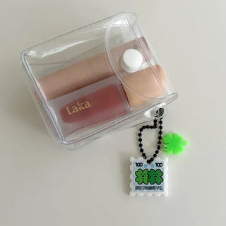 Stamp Keyring Four-Leaf Clover Keyholder Lucky Phone Strap Couple