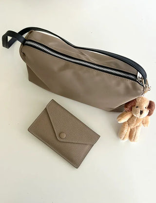 Puppy doll keyring bag key holder key ring beige