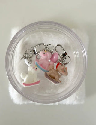 Rocking horse keyring, horse doll, heart keyholder, phone charm