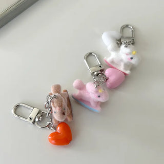 Rocking horse keyring, horse doll, heart keyholder, phone charm