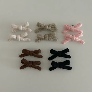 1+1 Brooch Set Knit Ribbon Bag Decor