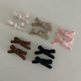 1+1 Brooch Set Knit Ribbon Bag Decor