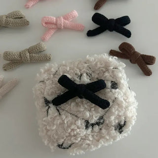 1+1 Brooch Set Knit Ribbon Bag Decor