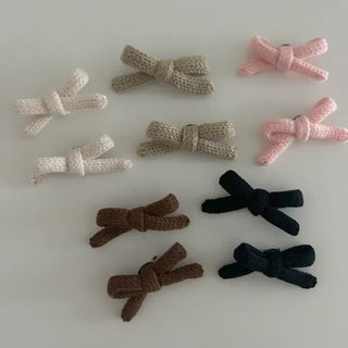 1+1 Brooch Set Knit Ribbon Bag Decor