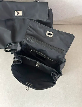 Buckle Nylon Tote Bag Shoulder Crossbody Bag