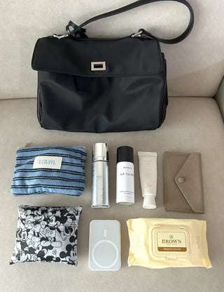 Buckle Nylon Tote Bag Shoulder Crossbody Bag
