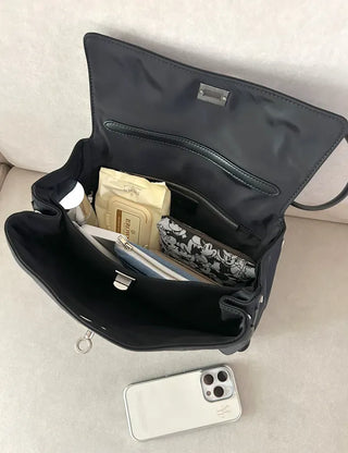 Buckle Nylon Tote Bag Shoulder Crossbody Bag