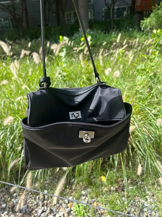 Buckle Nylon Tote Bag Shoulder Crossbody Bag