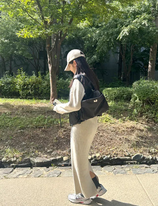 Buckle Nylon Tote Bag Shoulder Crossbody Bag