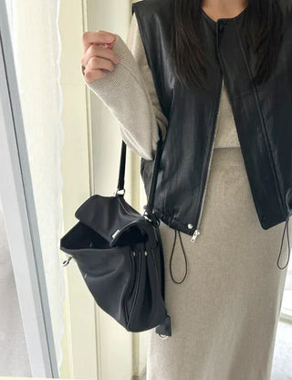 Buckle Nylon Tote Bag Shoulder Crossbody Bag