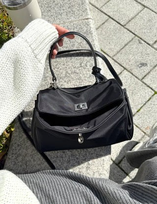 Buckle Nylon Tote Bag Shoulder Crossbody Bag