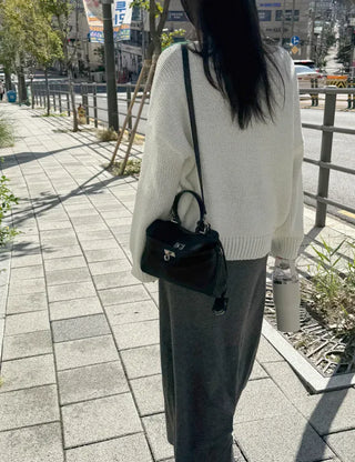 Buckle Nylon Tote Bag Shoulder Crossbody Bag